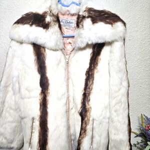 Vintage rabbit fur coat